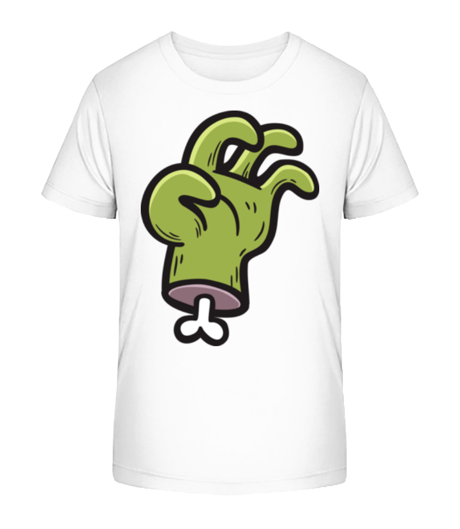 Aperçu: Main De Zombie - T-shirt bio Enfant Stanley Stella 2.0 - Blanc - Devant