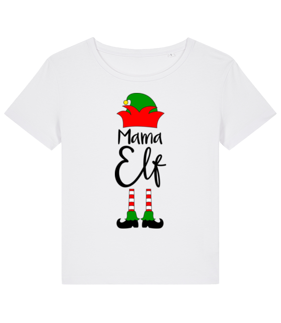 Aperçu: Mama Elf - T-shirt bio Femme Stanley Stella 2.0 - Blanc - Devant