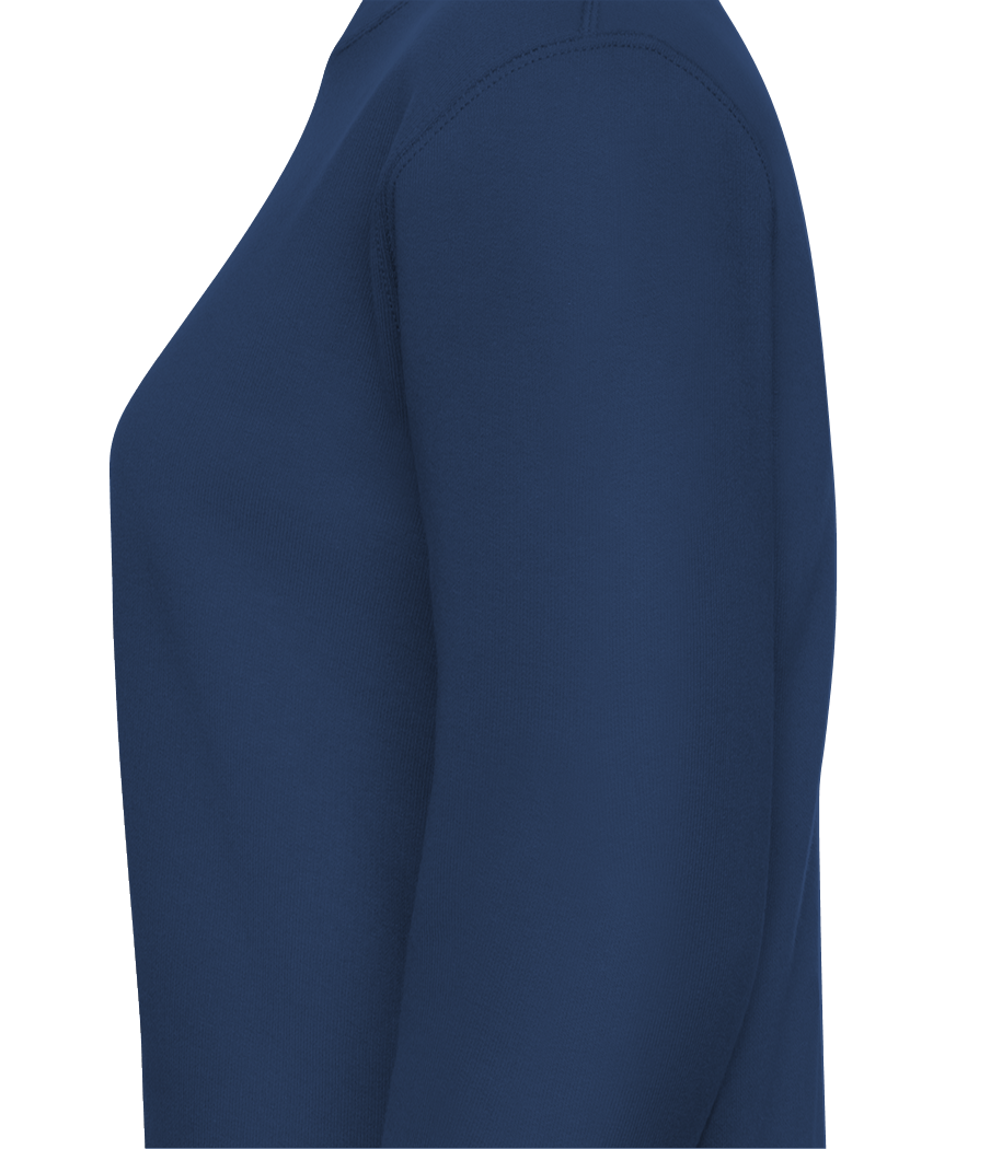 Aperçu: Étoile Dans Cercle Logo - Sweat-shirt classique avec manches set-in pour femme - Marine - Links