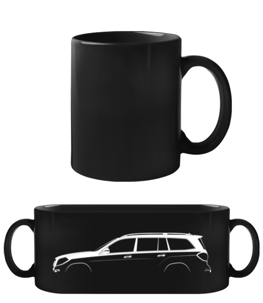 'Mercedes-Benz GL X166' Silhouette · Tasse Noire