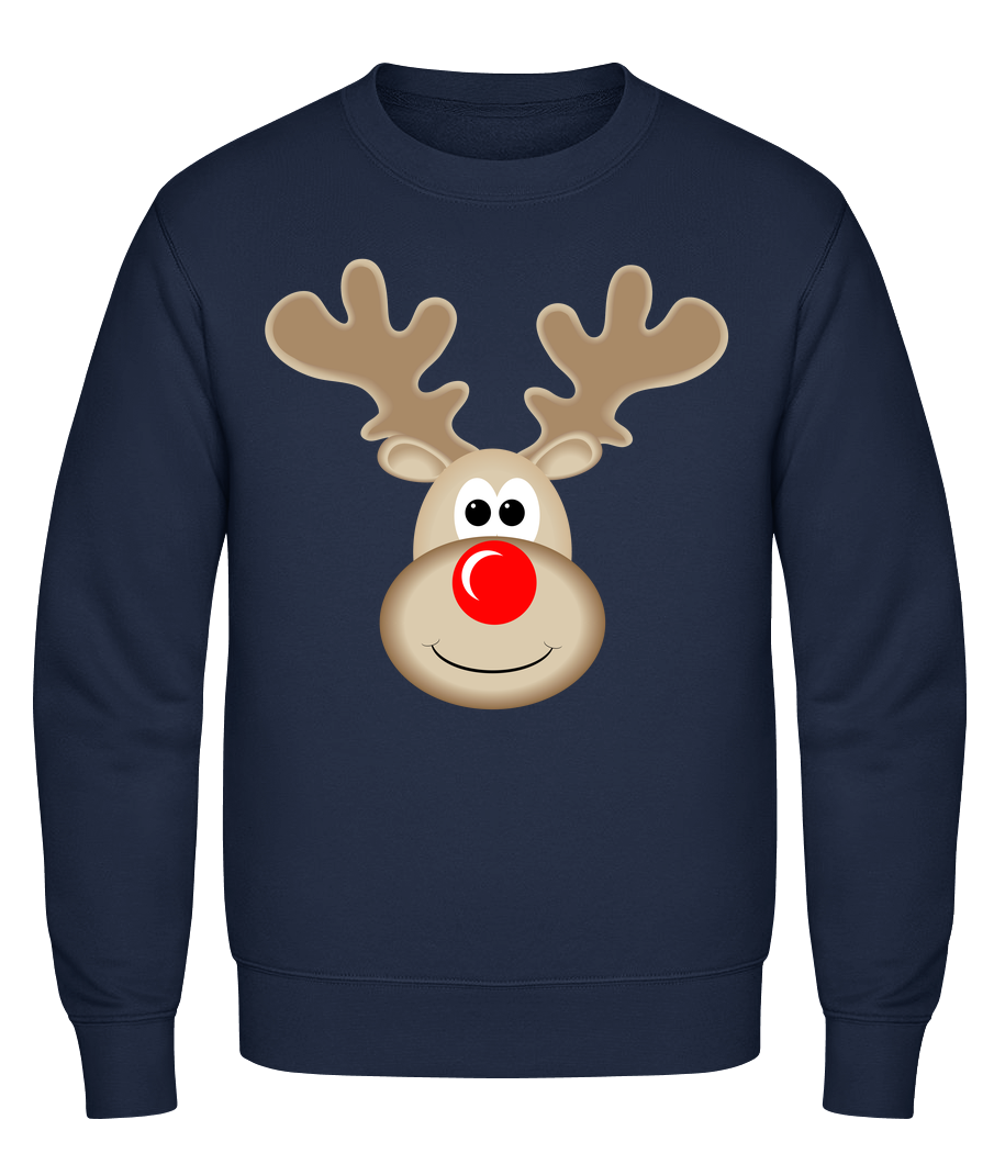 Renne Logo - Sweat-shirt classique avec manches set-in - Marine - Vorn