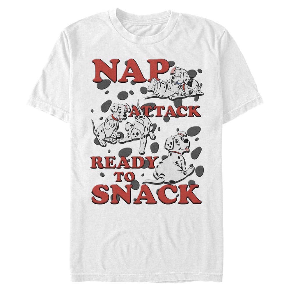 Disney Classics - Les 101 Dalmatiens - Photo de groupe Nap Attack Snack Pups - Homme T-shirt