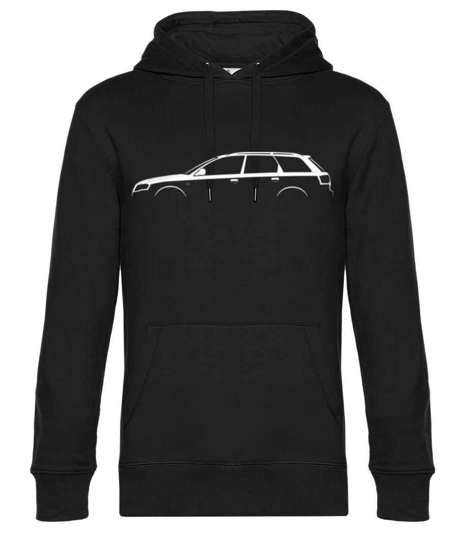 'Audi A4 Avant (B7)' Silhouette - Sweat à capuche premium Unisexe - Noir - Devant
