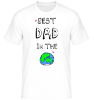 Worlds Best Dad -  Shirtinator tričko pro pány - Bílá - Napřed