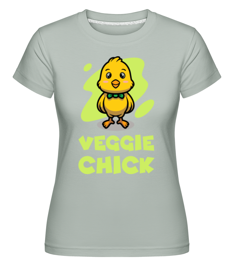Aperçu: Veggie Chick -  T-shirt Shirtinator femme - Menthe verte - Devant
