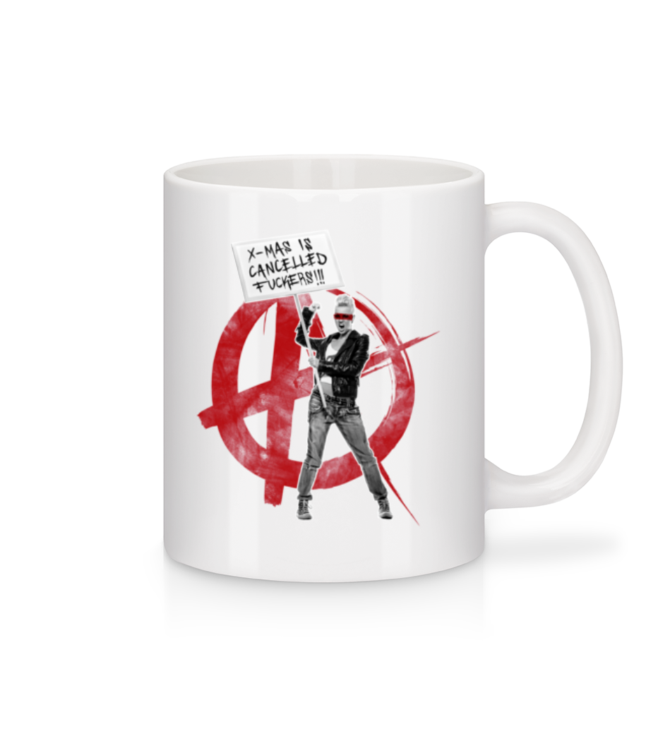 XMas Is Cancelled Fuckers · Mug en céramique blanc