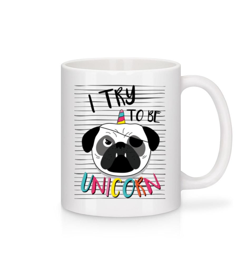 Unicorn Dog · Mug en céramique blanc