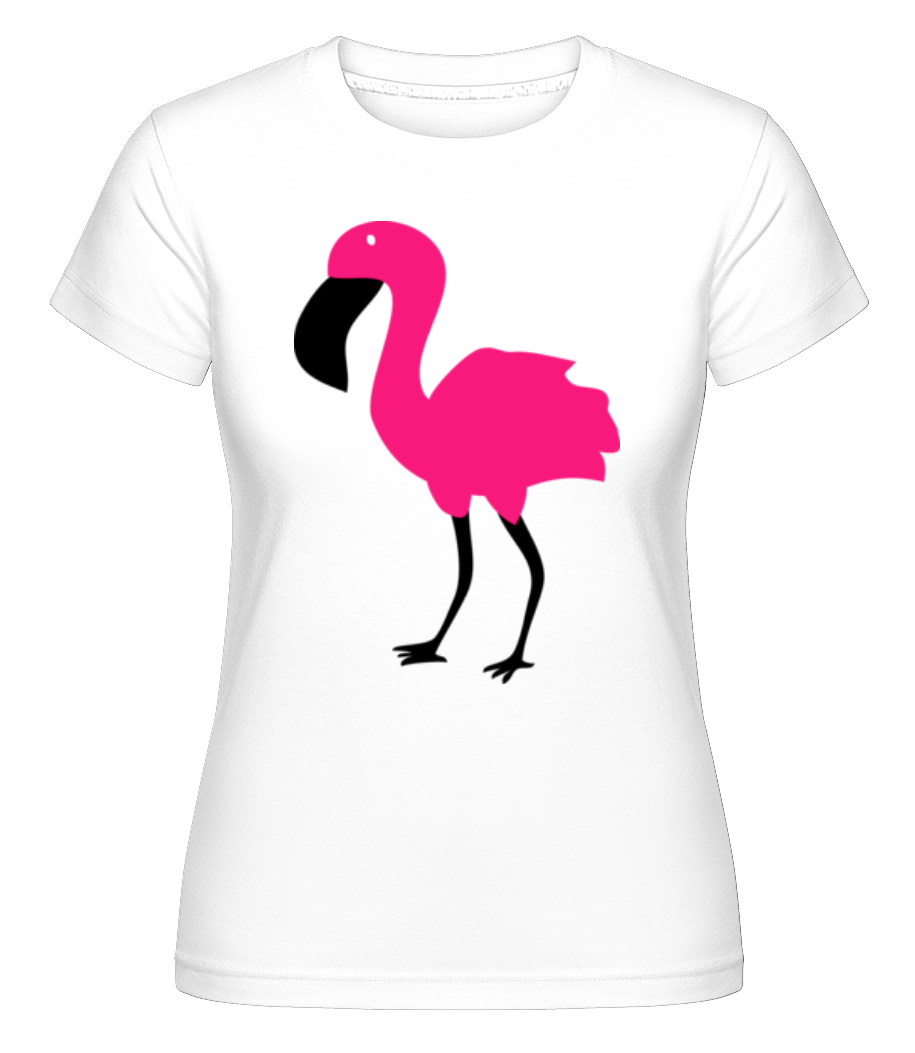 Flamingo Comic Kids -  T-shirt Shirtinator femme - Blanc - Devant