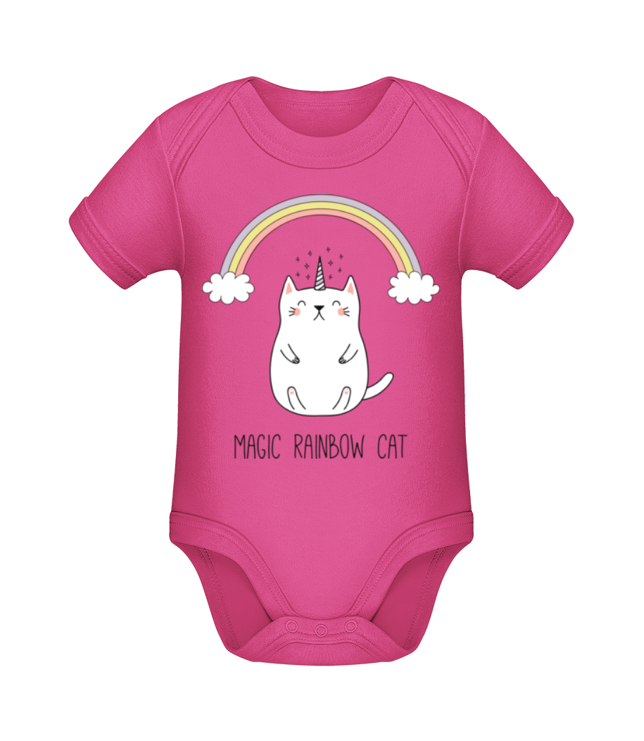 Magic Rainbow Cat · Body manches courtes bio
