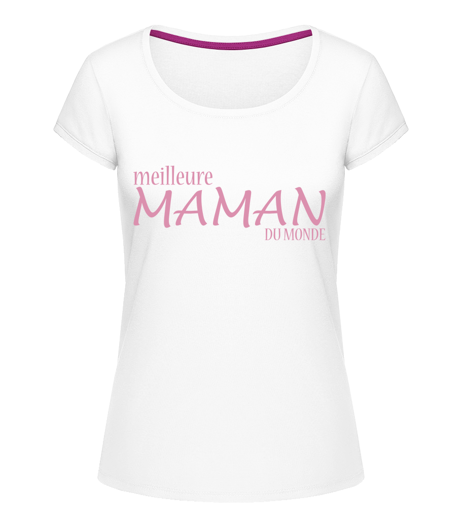 Meilleure Maman Du Monde · T-shirt col en U Femme