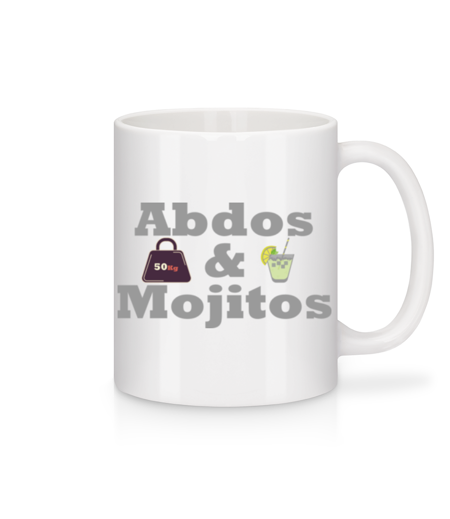 Abdos Et Mojitos · Mug en céramique blanc