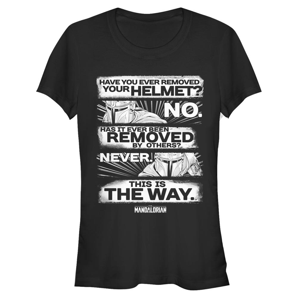 Star Wars - The Mandalorian - Mandalorian This is the Way - Femme T-shirt - Noir - Devant