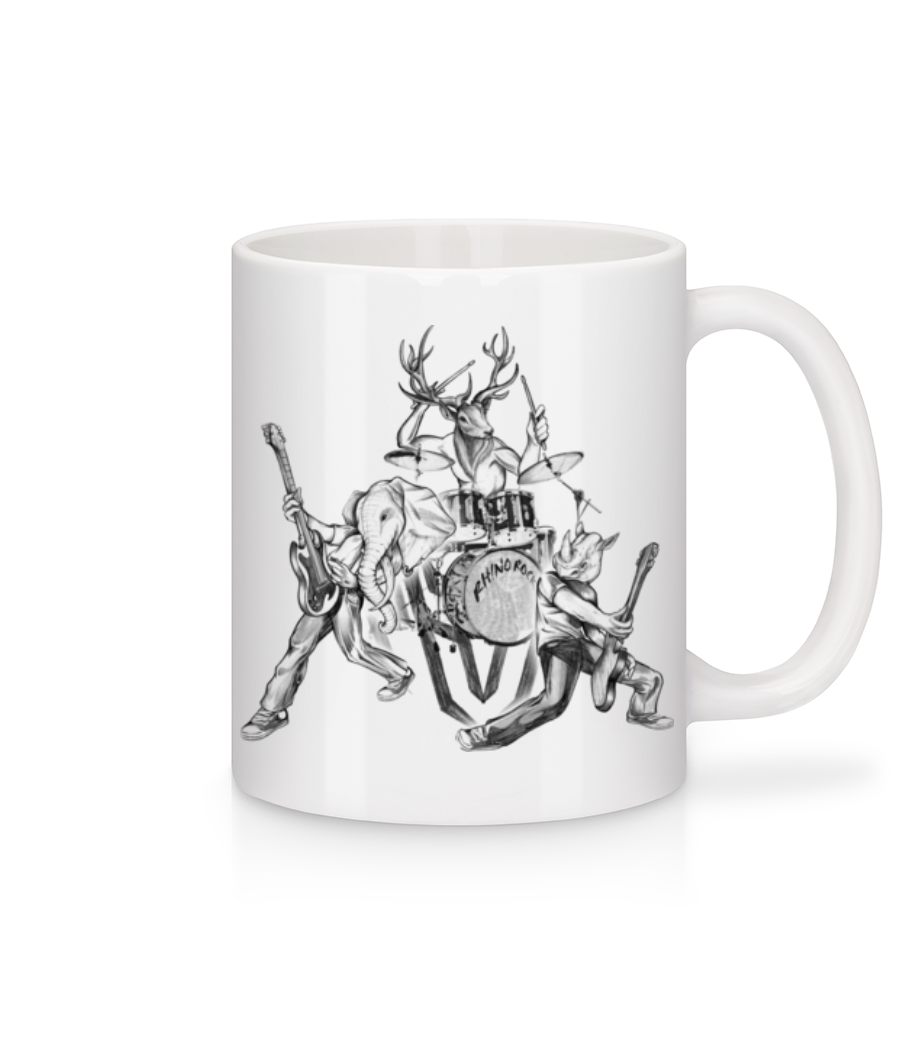 Bande Sauvage · Mug en céramique blanc