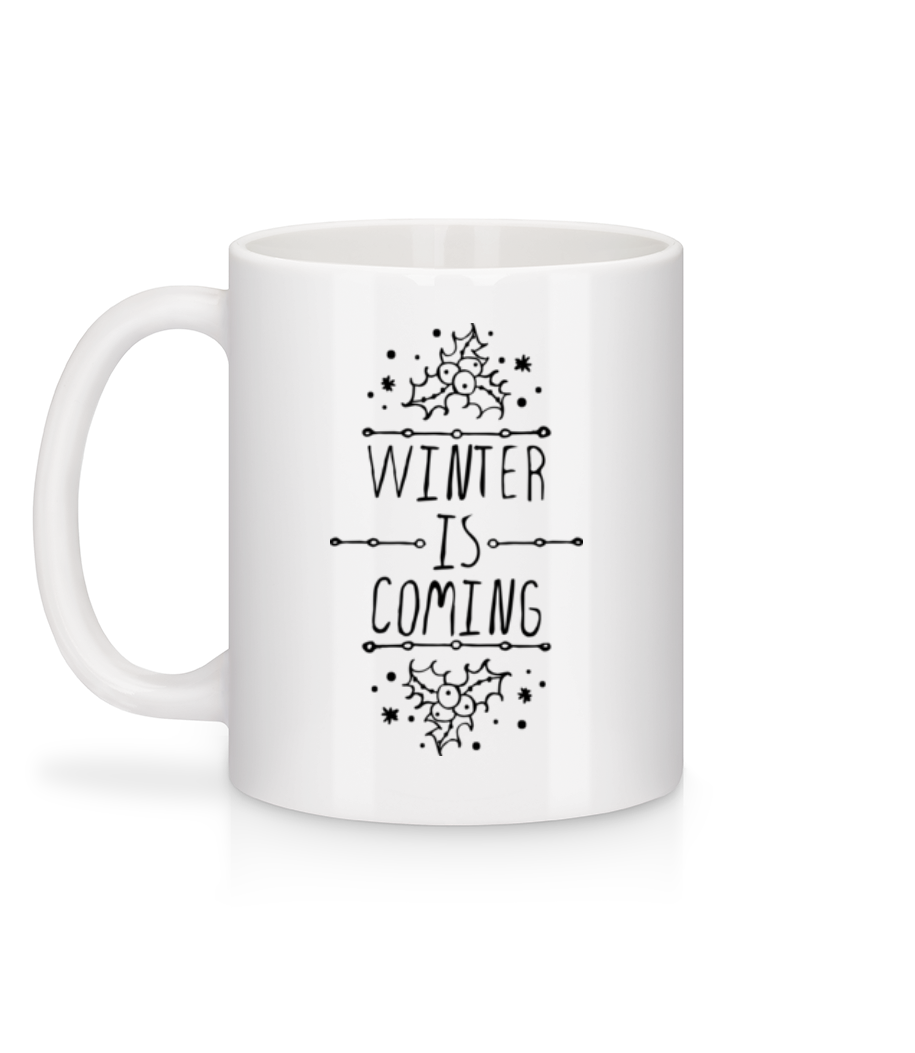 Aperçu: Winter Is Coming - Mug en céramique blanc - Blanc - Derrière