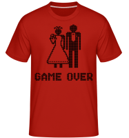 Game Over Sign Black -  T-Shirt Shirtinator homme - Rouge - Devant