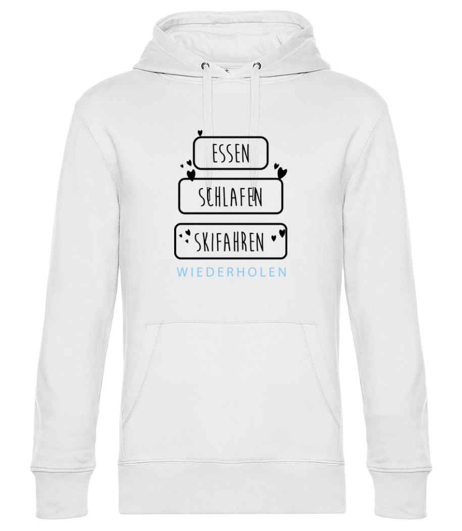 Essen Schlafen Skifahren · Männer Standard Hoodie