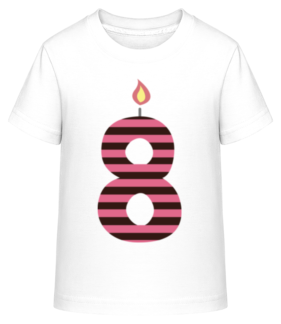 Aperçu: Bougie D'Anniversaire - T-shirt shirtinator Enfant - Blanc - Devant