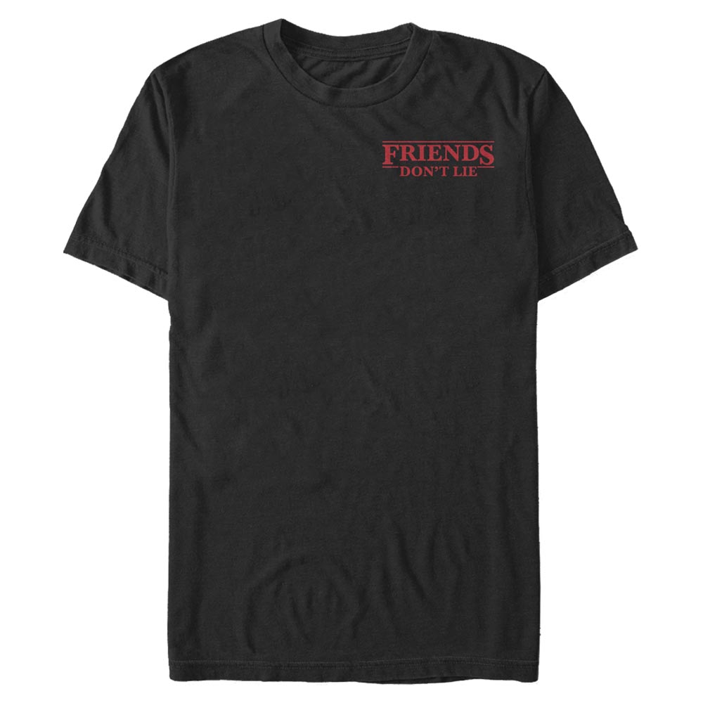 Netflix - Stranger Things - Quote Friends Pocket - Homme T-shirt