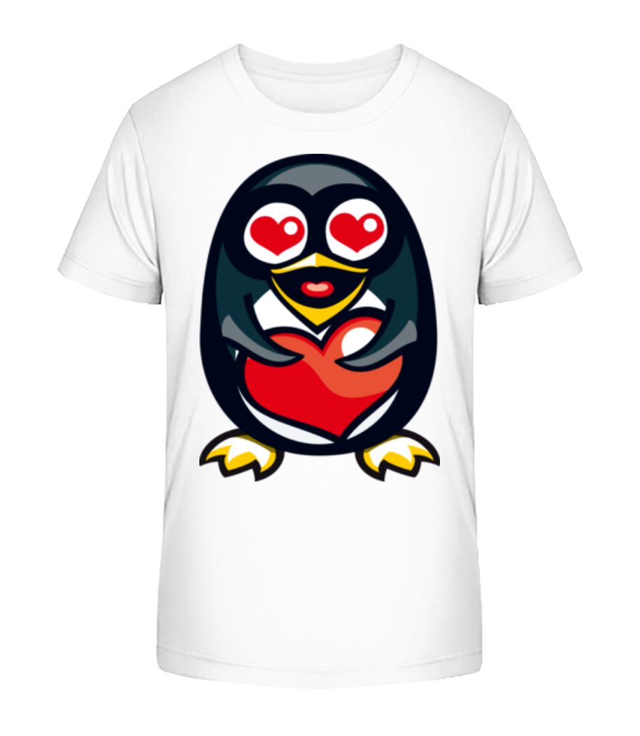 Aperçu: Love Penguin - T-shirt bio Enfant Stanley Stella 2.0 - Blanc - Devant