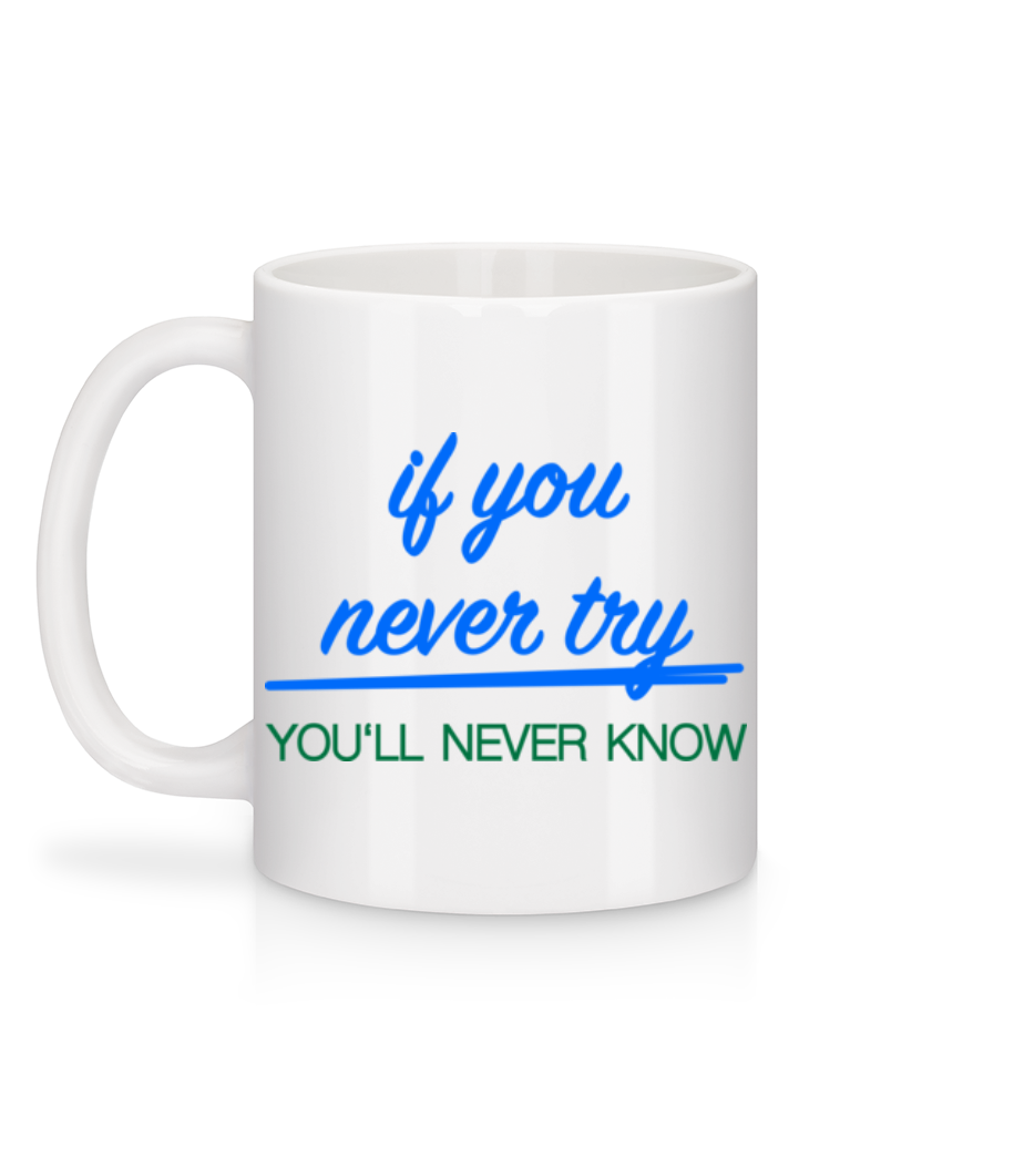 Aperçu: Try - Mug en céramique blanc - Blanc - Derrière