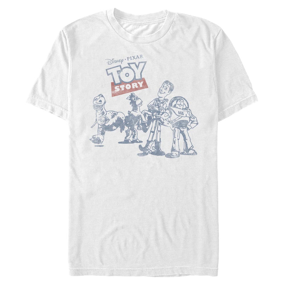 Disney - Toy Story - Photo de groupe Vintage Comic - Homme T-shirt
