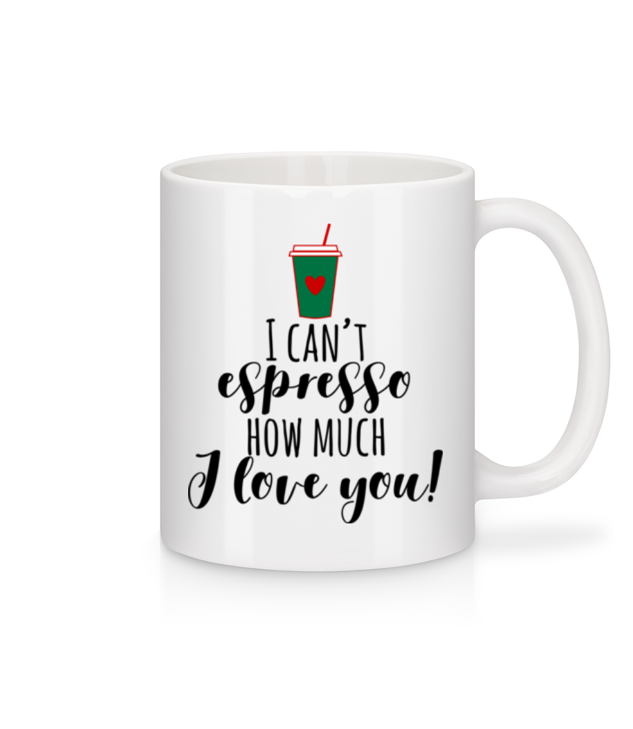 I Can't Espresso · Mug en céramique blanc