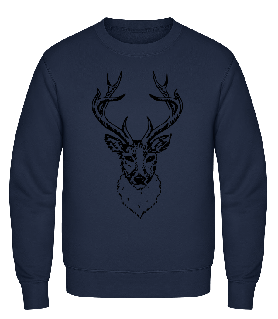 Deer Head Black · Sweatshirt Homme