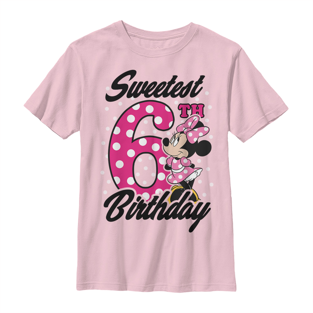 Disney Classics - Micky Maus - Minnie Maus Sweet 6th Birthday - Geburtstag - Kinder T-Shirt