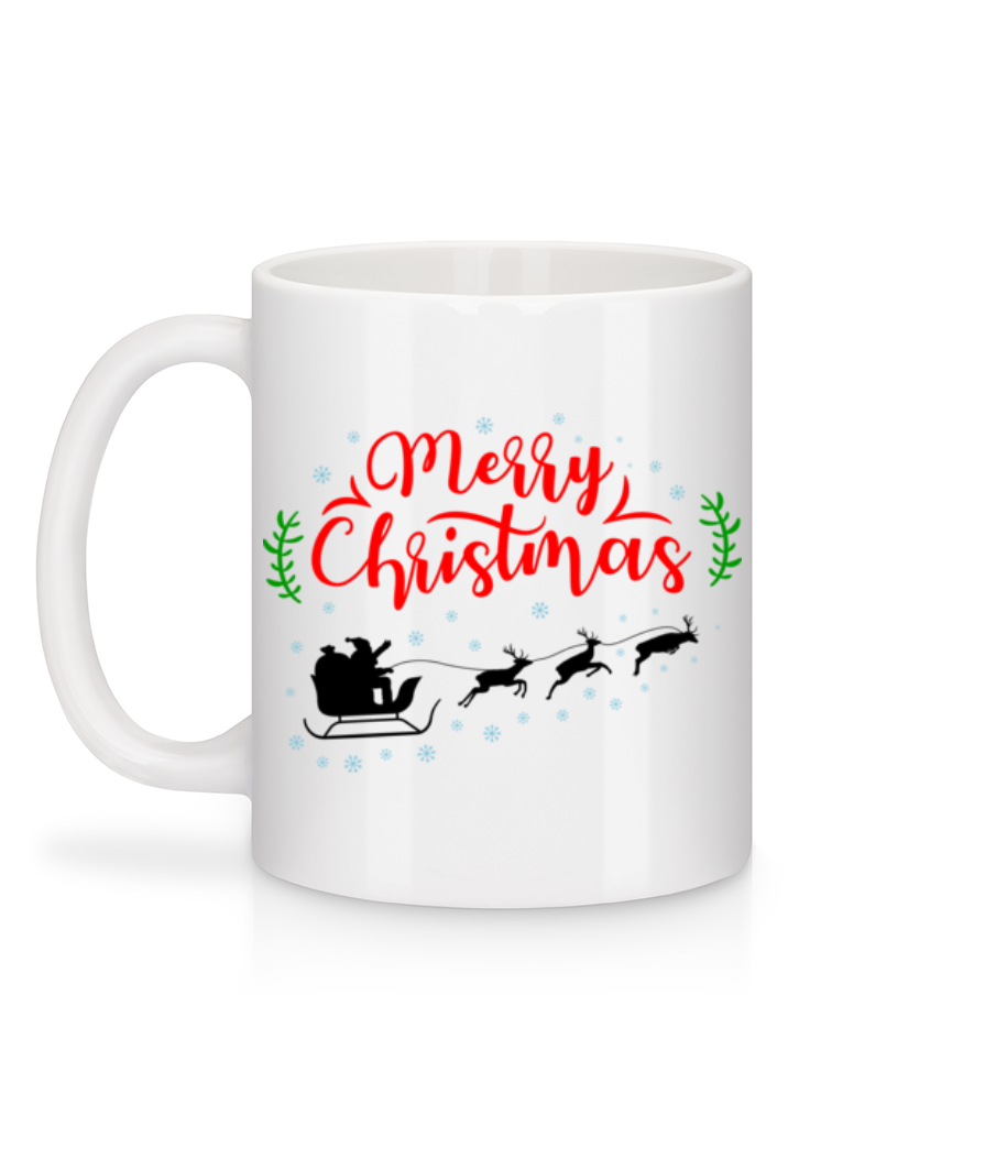 Aperçu: Merry Christmas - Mug en céramique blanc - Blanc - Derrière