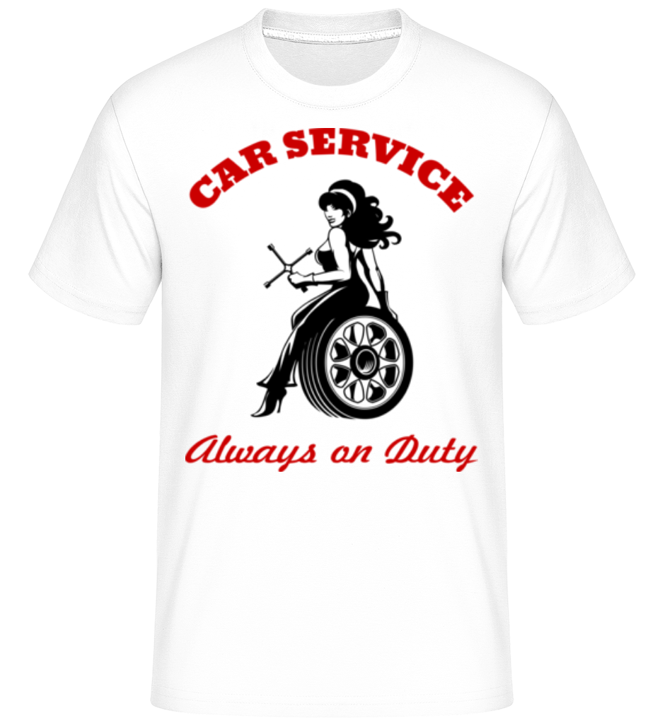 Car Service Sign -  T-Shirt Shirtinator homme - Blanc - Devant