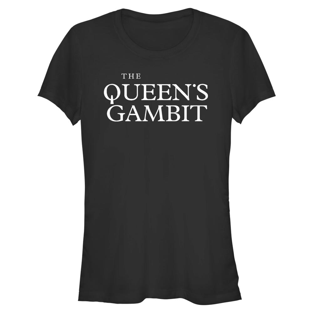 Aperçu: Netflix - Le jeu de la dame - Logo Queens - Valentine's Day - Femme T-shirt - Noir - Devant