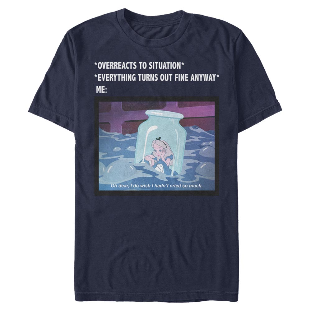Disney Classics - Alice aux pays des merveilles - Alice Anxiety Meme - Homme T-shirt