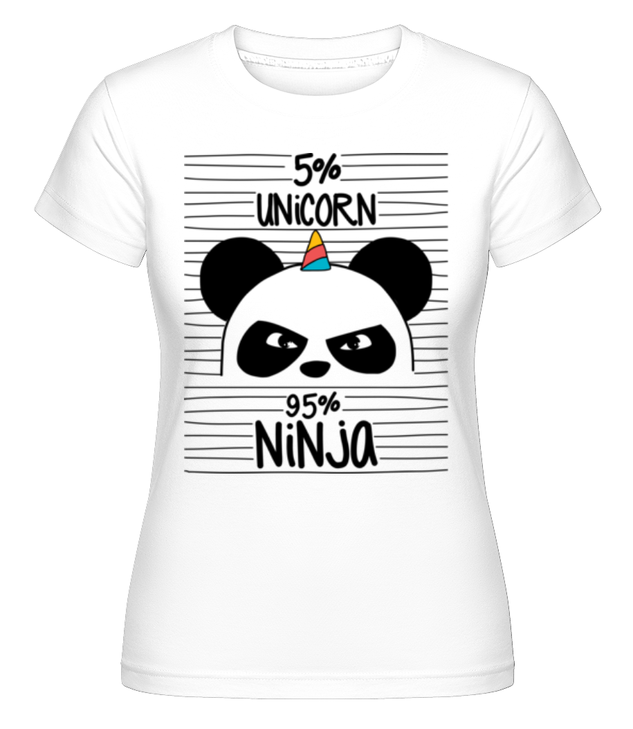 5% Unicorn 95% Ninja ·  T-shirt Shirtinator femme