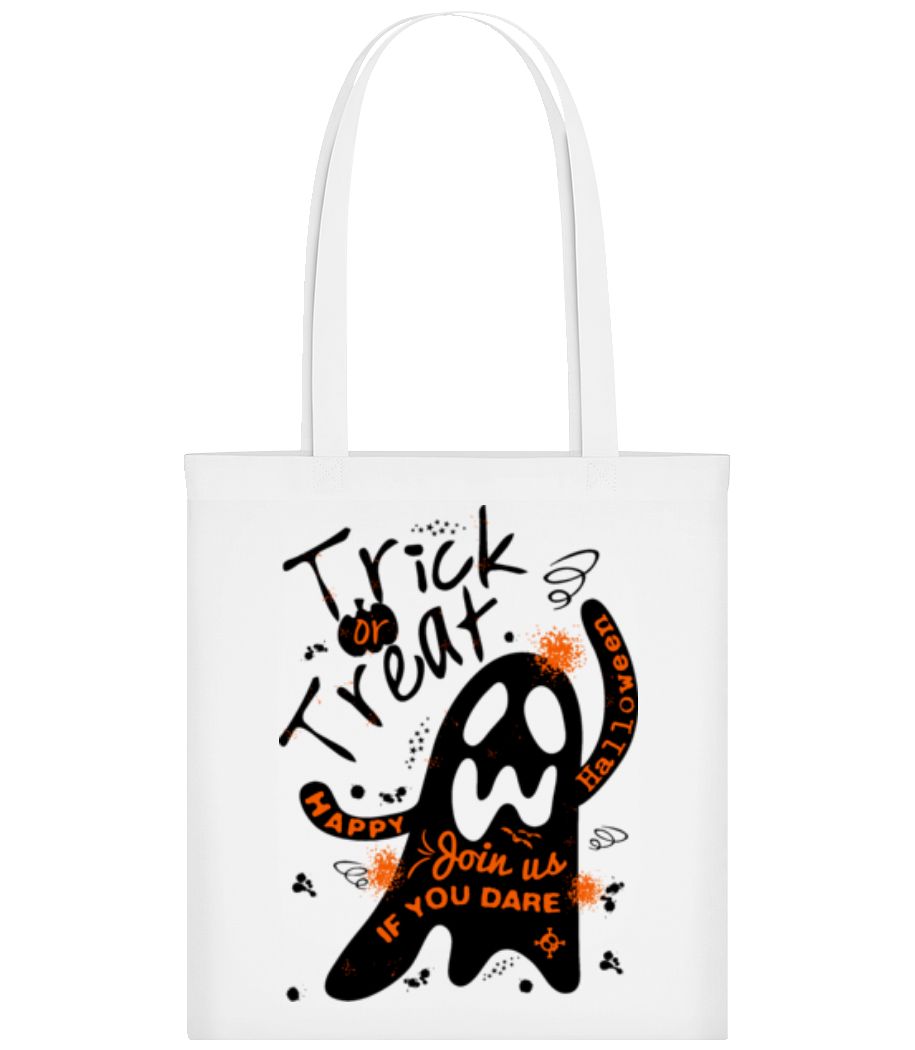 Aperçu: Trick Or Treat Ghost - Tote Bag - Blanc - Devant