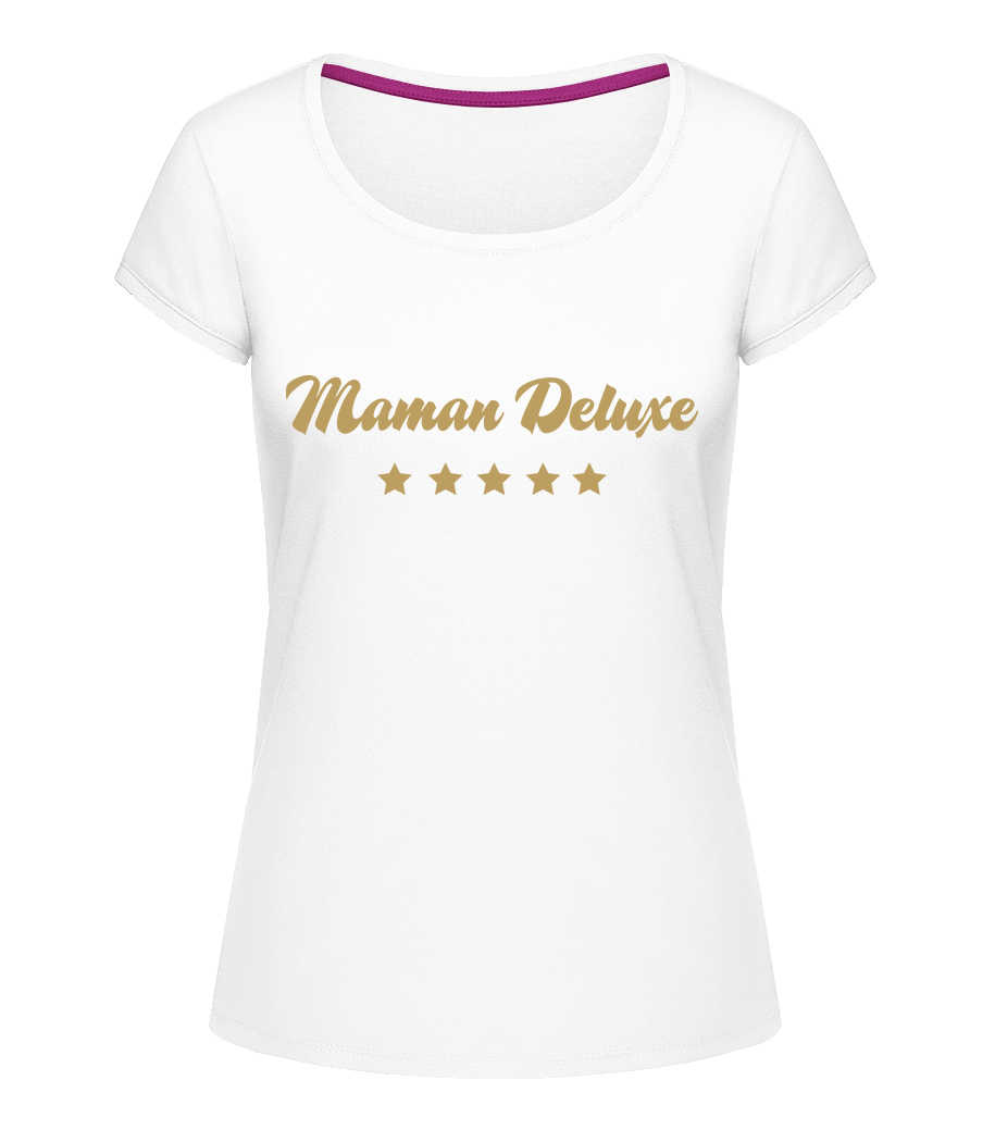 Maman Deluxe · T-shirt col en U Femme