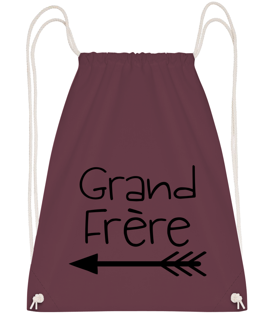 Aperçu: Grand Frère - Sac à dos Drawstring - Bordeaux - Vorn
