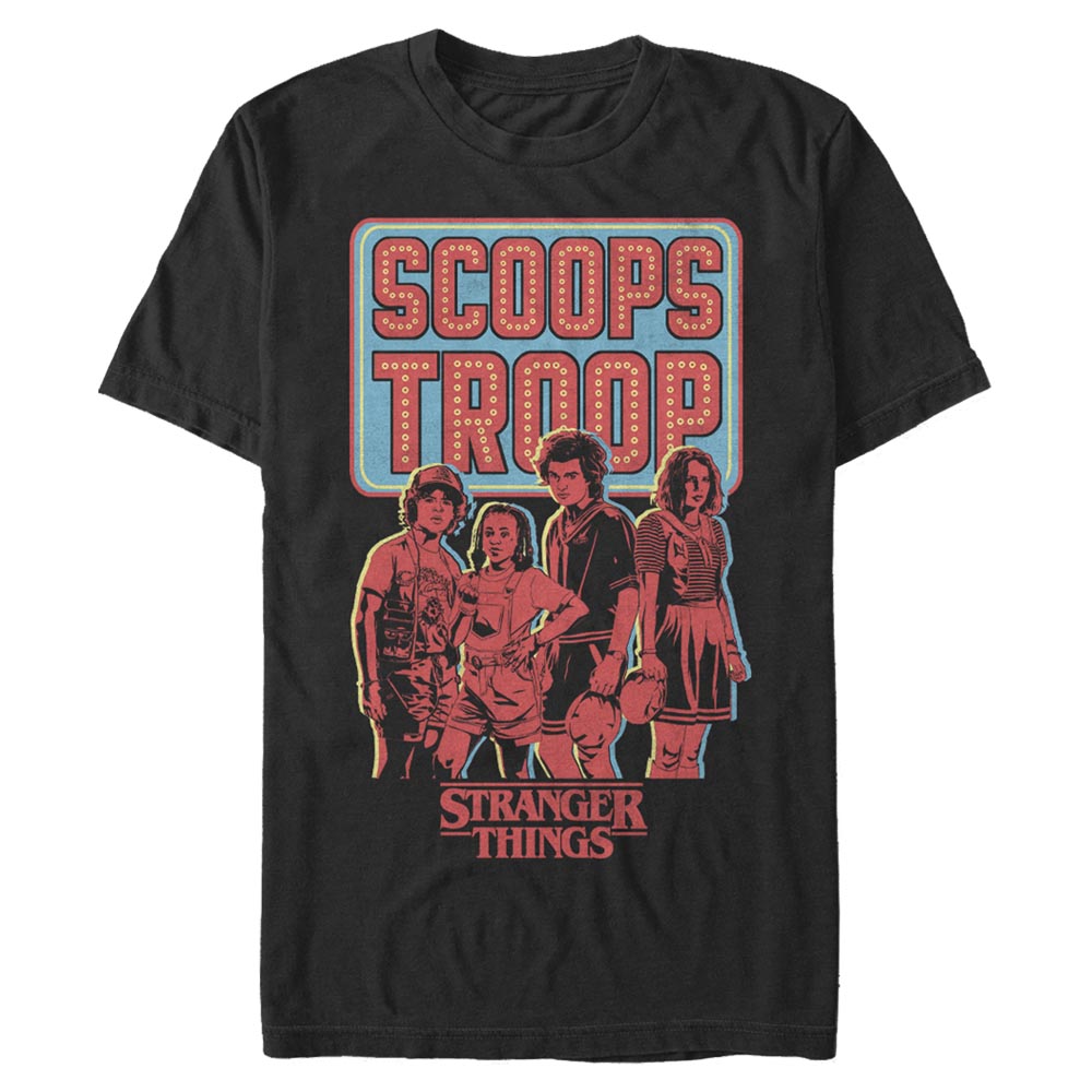 Netflix - Stranger Things - Gruppe Scoop Troop - Männer T-Shirt