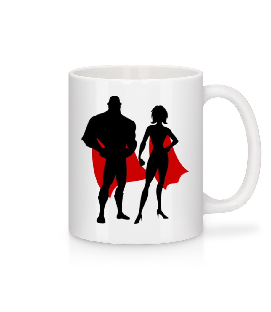 Superheroes With Cape · Mug en céramique blanc