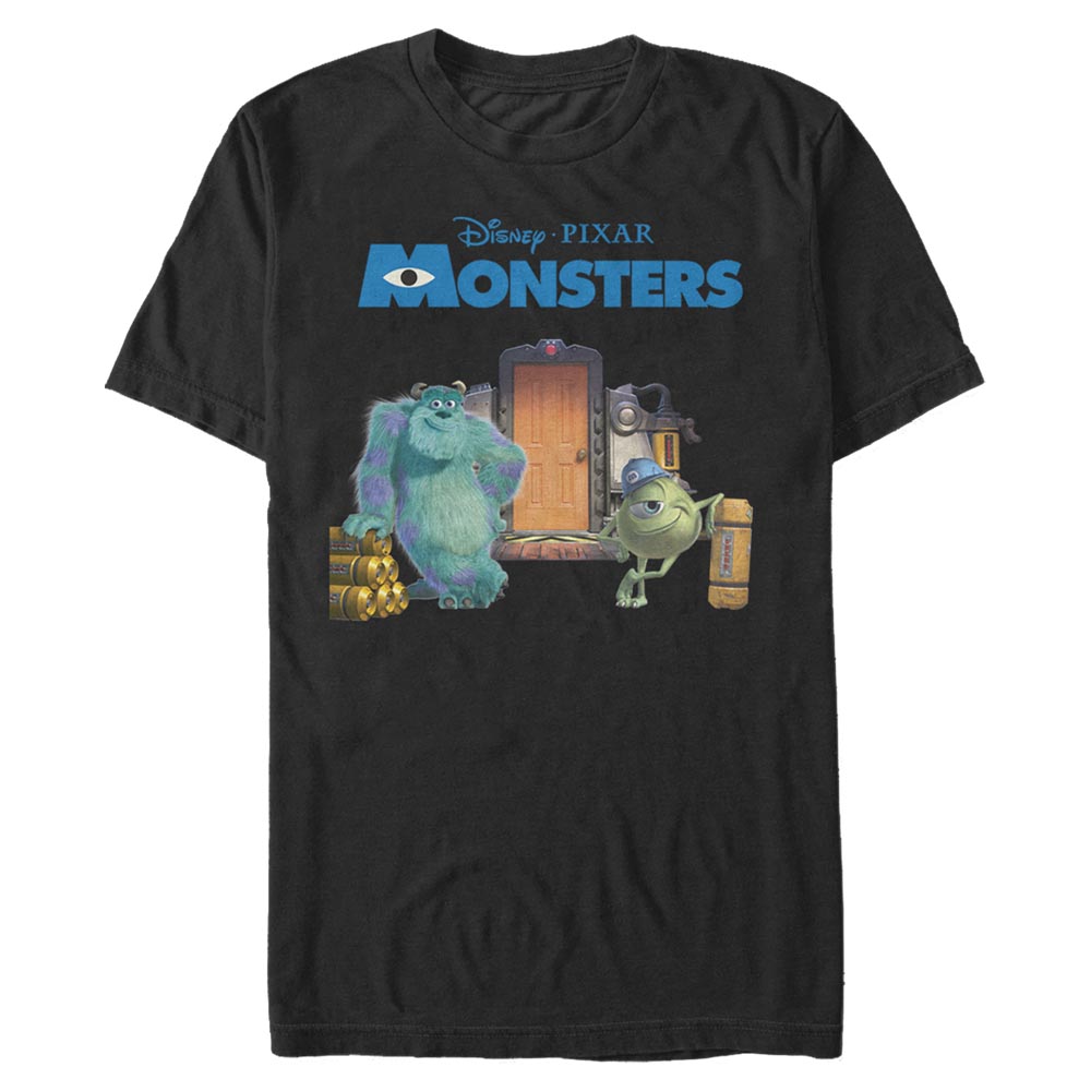 Pixar - Monstres - Bob et Sulley Door Scene - Homme T-shirt