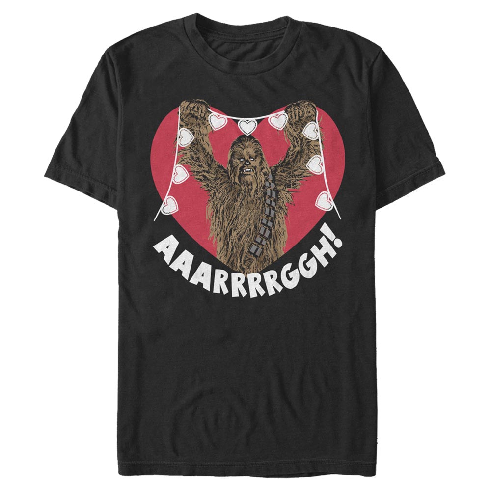 Star Wars - Chewbacca Chewie Crafting Hearts - Valentine's Day - Homme T-shirt