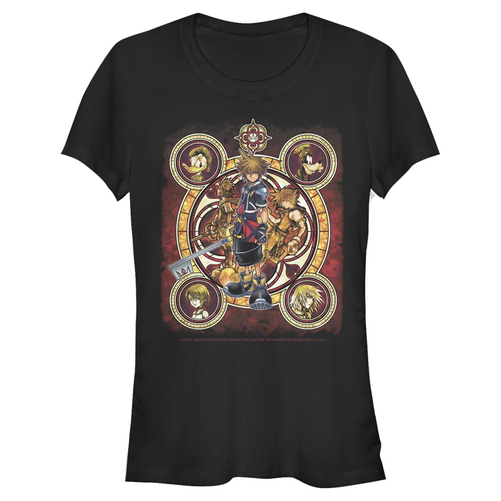 Disney - Kingdom Hearts - Photo de groupe Group Circle Kingdome - Femme T-shirt