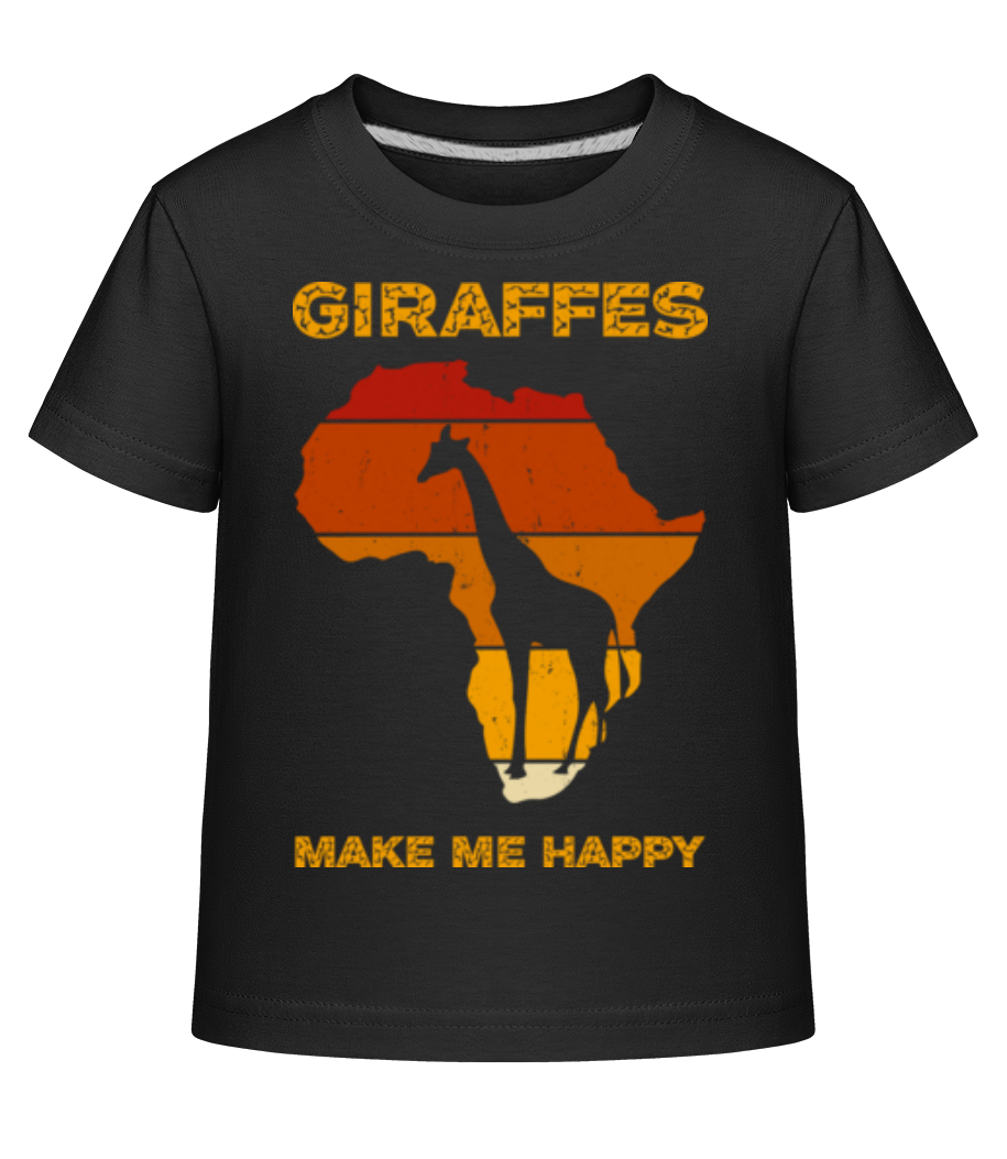 Giraffes Make Me Happy · T-shirt shirtinator Enfant
