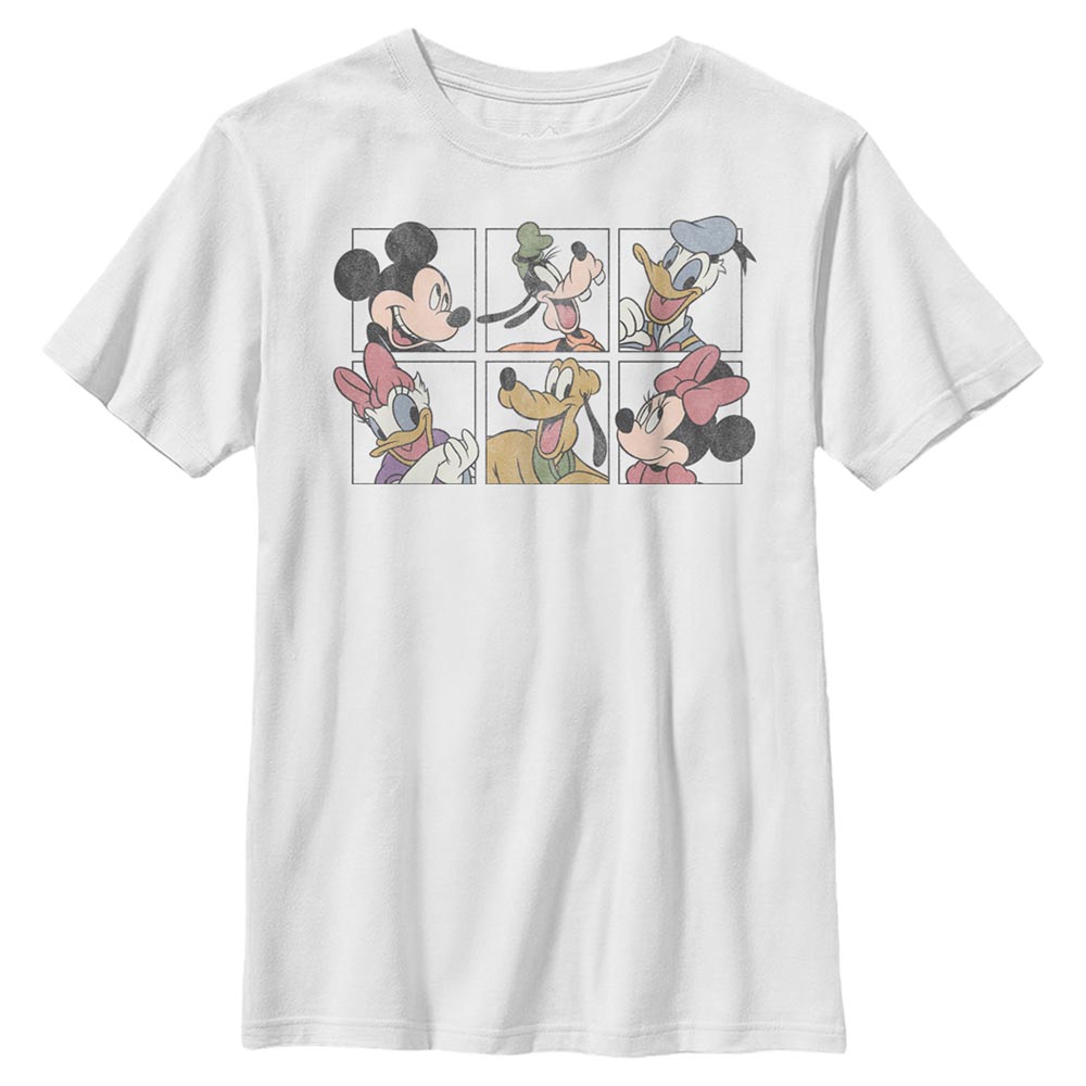 Disney Classics - Mickey Mouse - Photo de groupe Mickey and Friends Grid - Enfant T-shirt