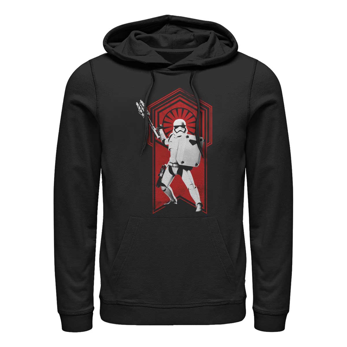 Star Wars - The Force Awakens - Stormtrooper Nines Order Flag - Unisex Hoodie - Schwarz - Vorne