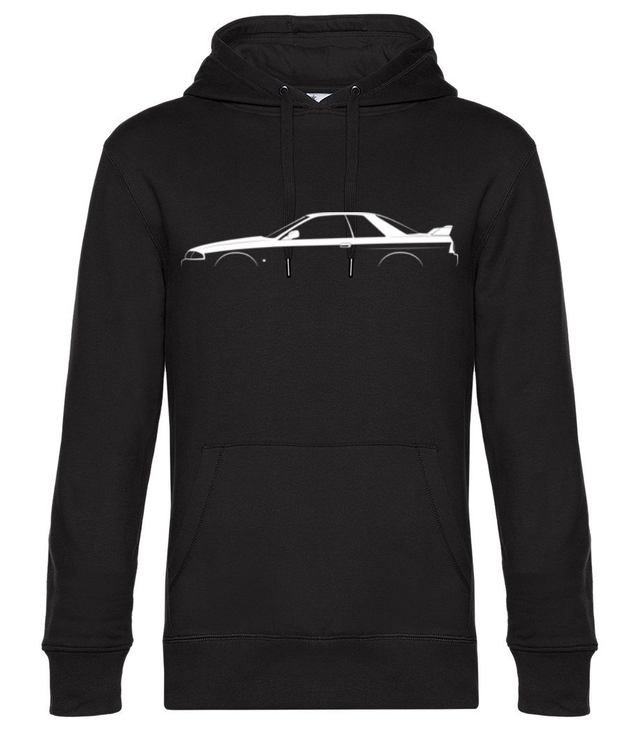 Aperçu: 'Nissan Skyline GT-R (R32)' Silhouette - Sweat à capuche premium Unisexe - Noir - Devant