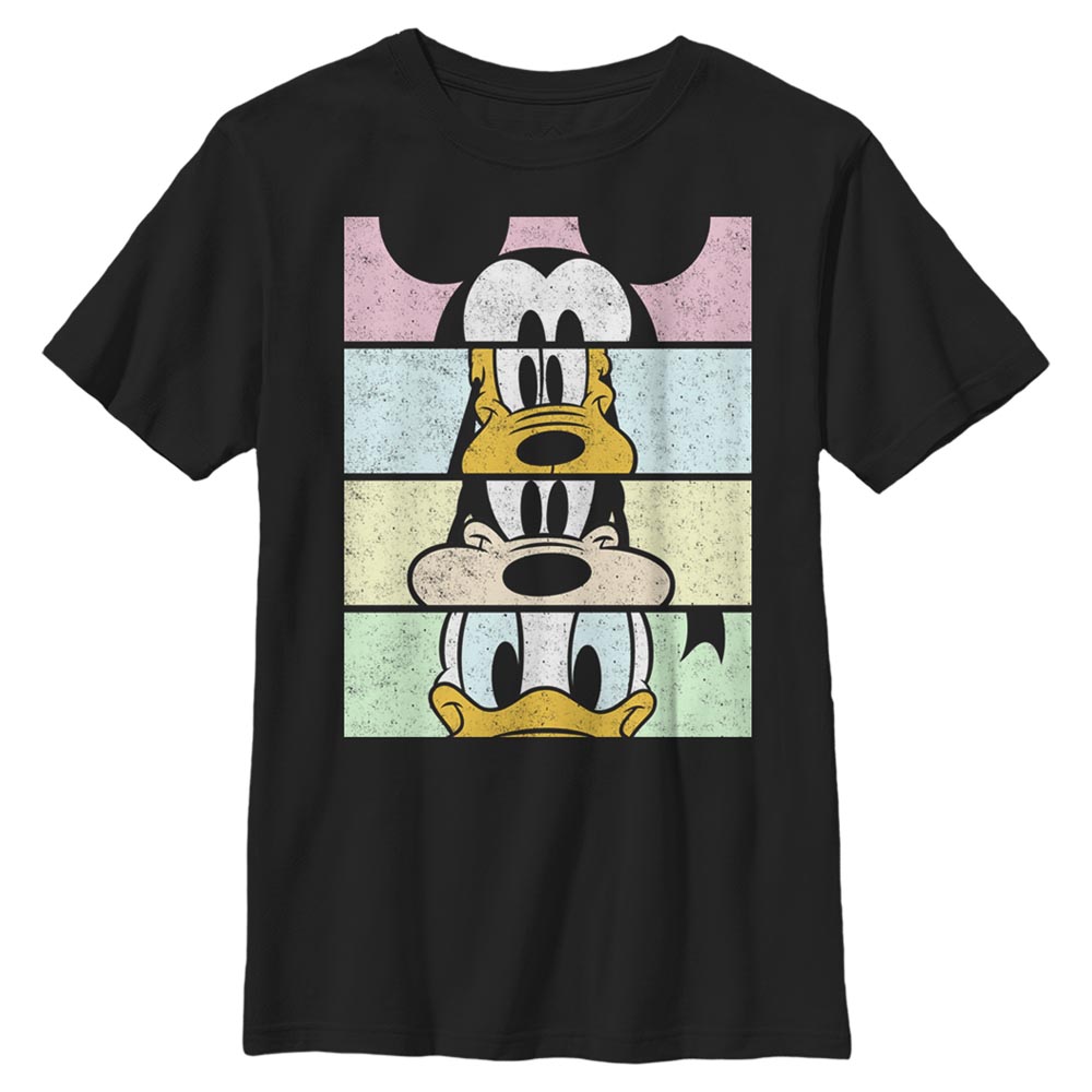 Disney - Mickey Mouse - Photo de groupe Crew Crop - Enfant T-shirt