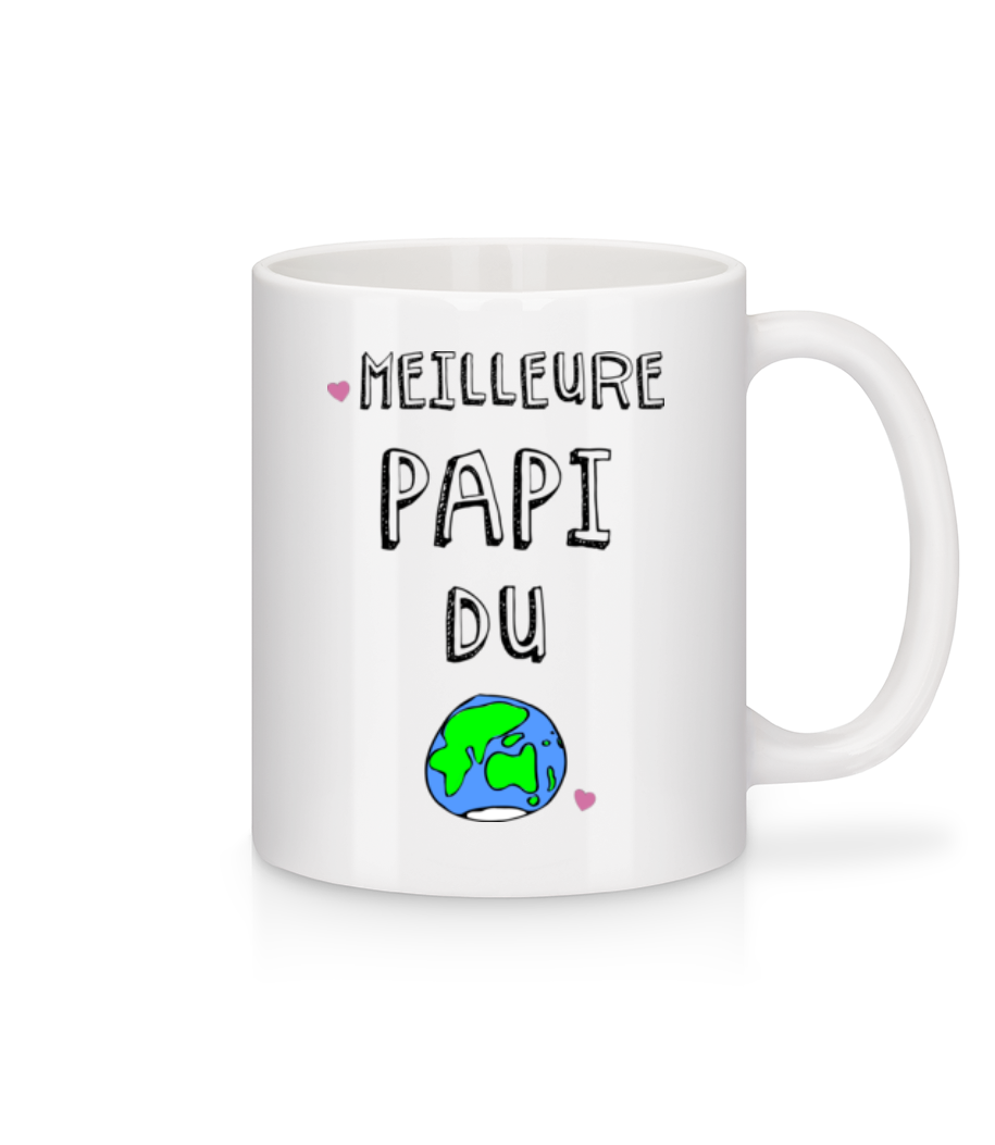 Meilleure Papi Du Monde · Mug en céramique blanc