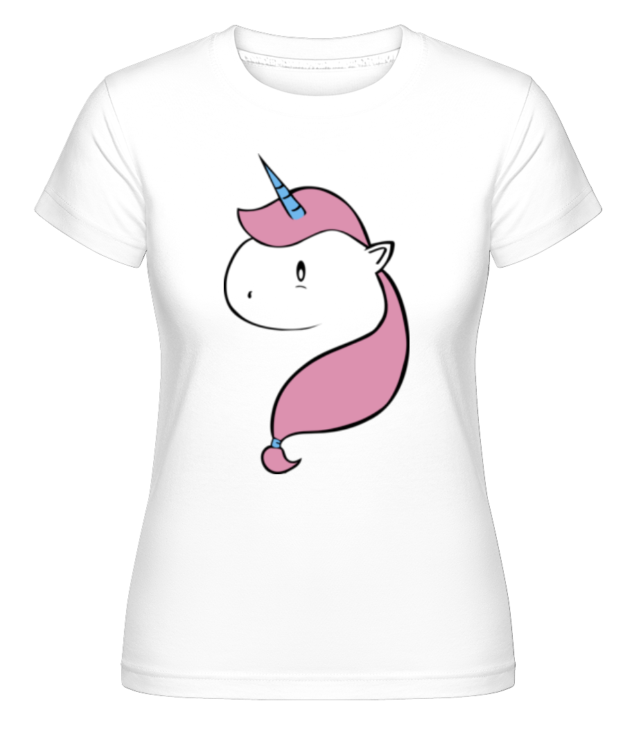 Aperçu: Beautiful Baby Unicorn -  T-shirt Shirtinator femme - Blanc - Devant