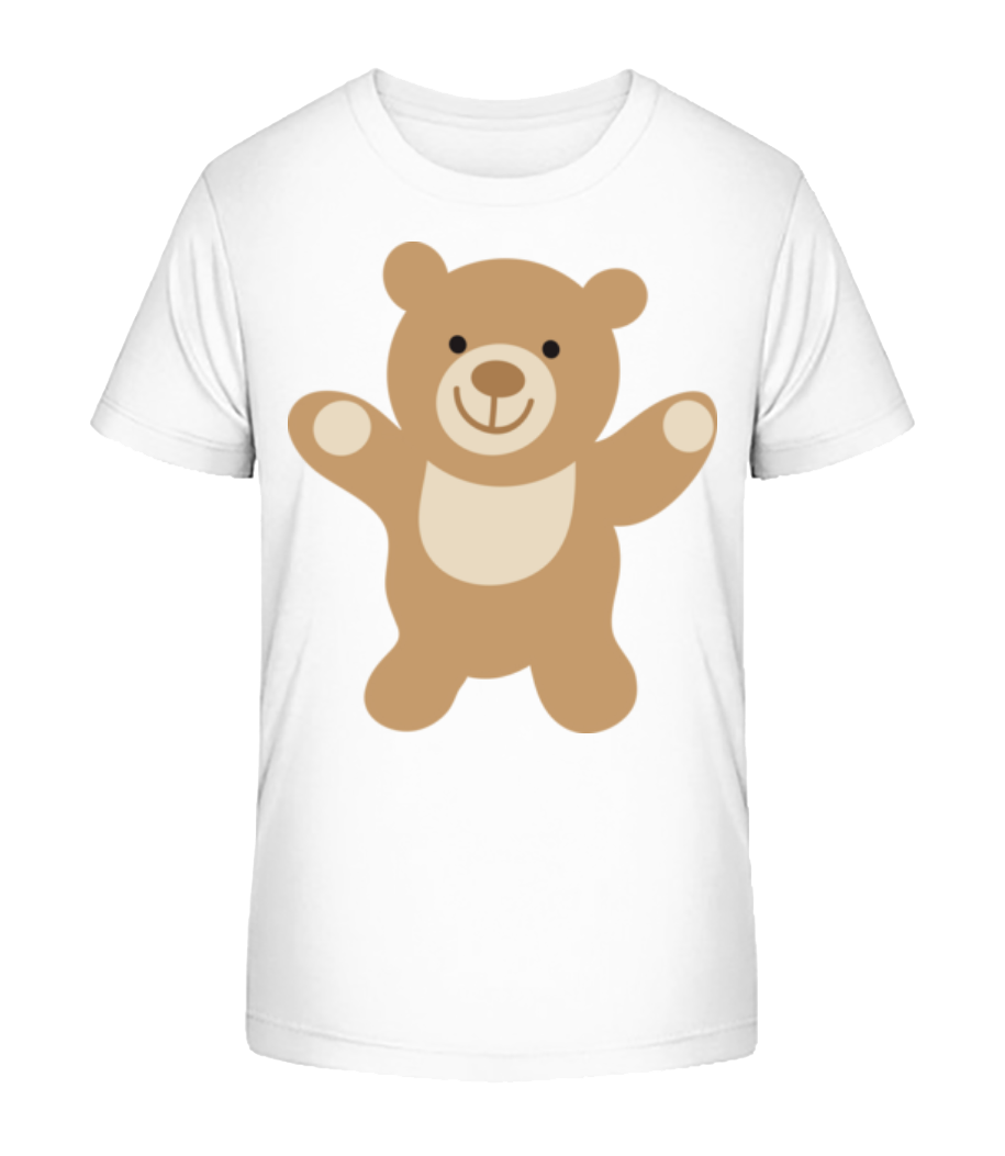Aperçu: Enfant Comic - Ours - T-shirt bio Enfant Stanley Stella 2.0 - Blanc - Devant