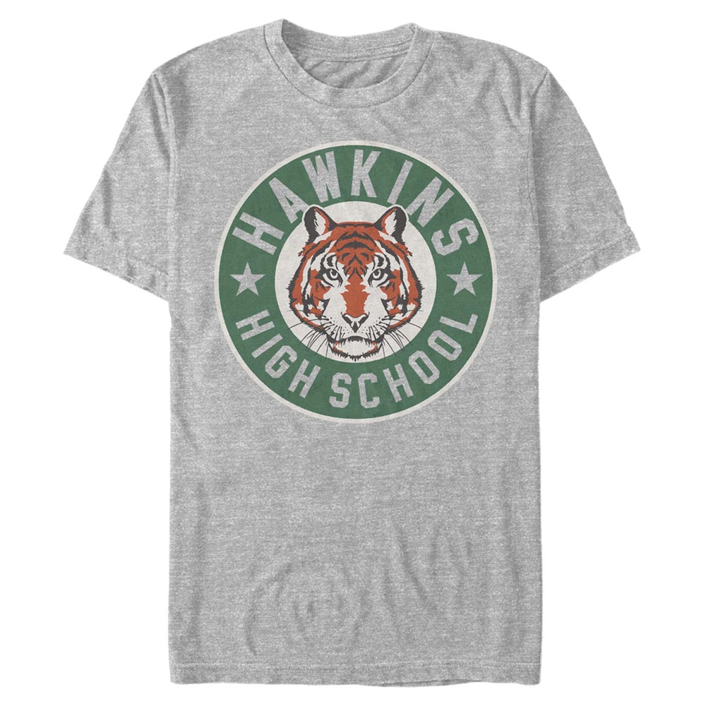 Netflix - Stranger Things - Hawkins High Tiger Emblem - Homme T-shirt